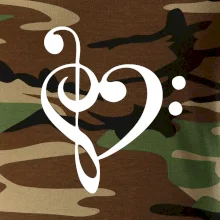 Husľový kľúč srdce