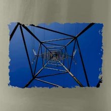 Stožiar vysokého napätia zospodu