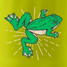 Žaba zelená kreslená