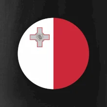 Vlajka Malta guľatá na prsník