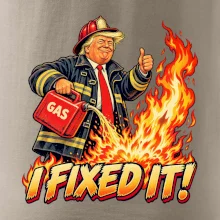 Donald Trump jako hasič I fixed it