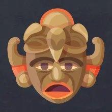 Mayové maska černoch