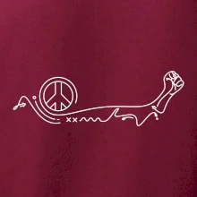 Päsť a symbol mieru