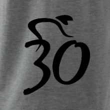 Cyklista oslavuje tridsiatku (30)