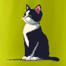 Mourovatá mačka pixel