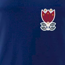 Folklór na prsníku kvetina štvorlistá