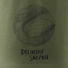 Děčínský Sněžník - vrstevnice v kruhu