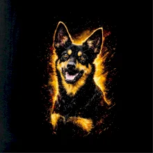 Obrázok poltón austrálska kelpie hlava