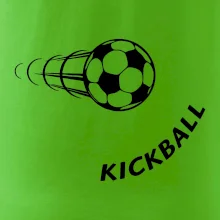 Kickball nápis šikmo