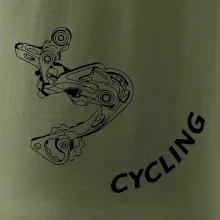 Cycling nápis šikmo