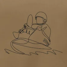 Kajak na vode jedným ťahom