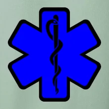 Rescue - Hviezda na prsníku + nápis na chrbte