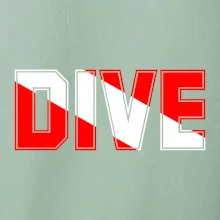 Dive nápis vlajka