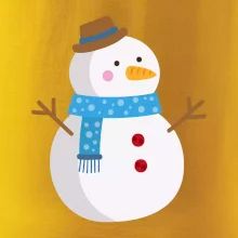 Snehuliak so šálom Snehuliak so šálom