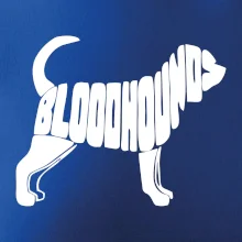 Bloodhound nápis v tele