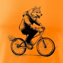 Vlk na bicykli