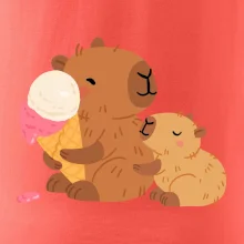 Kapybara so zmrzlinou