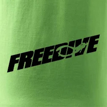 Freedive - nápis s potápačom