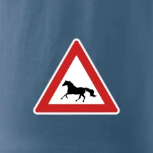Dopravná značka - Pozor kôň bežiaci