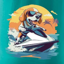 Bígel na vodnom skútri