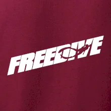 Freedive - nápis s potápačom