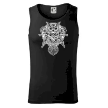 Steampunk sova čiernobiela Steampunk sova čiernobiela