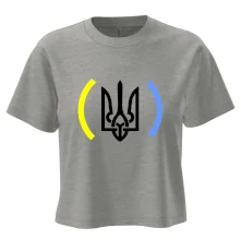 Ukrajina trojzubec s farbami