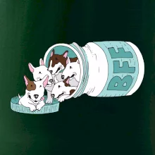 Bullterrier Friends Forever zelené (Pecka design)