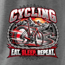 Bicykel medzi horami eat sleep repeat