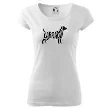 Labrador nápis v tele