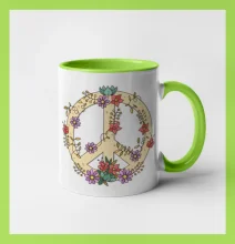 Peace symbol pieskový