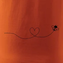 Dráha letu včely - srdce