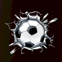 Futbalová lopta v triku Futbalová lopta v triku