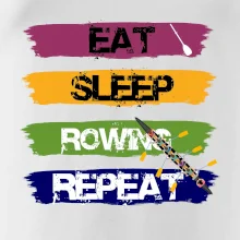 Eat sleep rowing repeat farebné