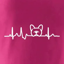 EKG Francúzsky buldoček hlava EKG Francúzsky buldoček hlava