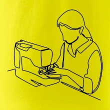 Krajčírka a šijací stroj jedným ťahom