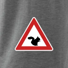 Dopravná značka - Pozor veverička