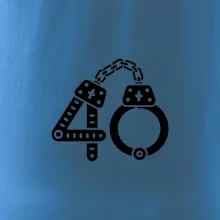 Narodeninové tričko pre policajta - putá 40