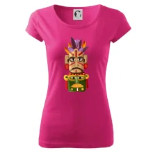 Mayová maska s perím