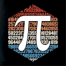 Pí s farebným pozadím