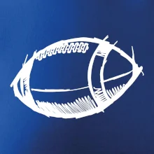 Americký futbal lopta skica