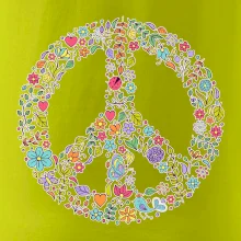 Peace symbol lístočky