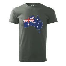 Austrália - vlajka mapa