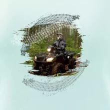 ATV štvorkolka v lese