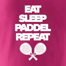 Eat sleep padiel repeat pod sebou