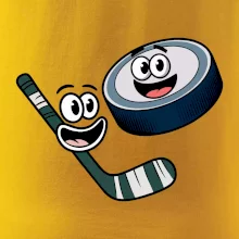 Parové tričko - Puk a hokejka