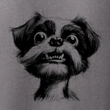 Čiernobiela karikatúra Ši-tzu