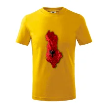 Mapa Albánsko reliéf hôr