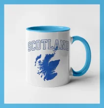 Scotland nápis s mapou