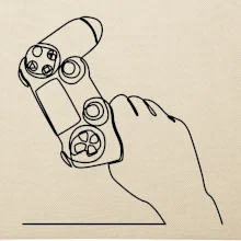 Herný ovládač jedným ťahom